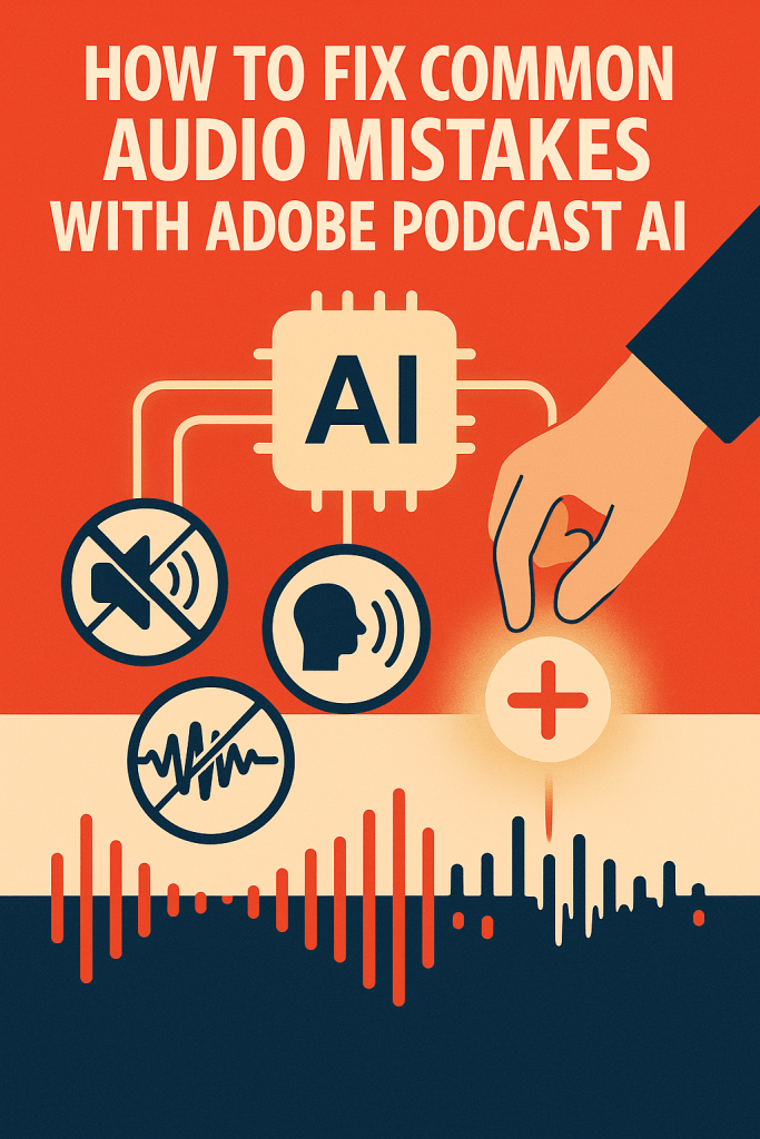 How to Fix Common Audio Mistakes with Adobe Podcast AI