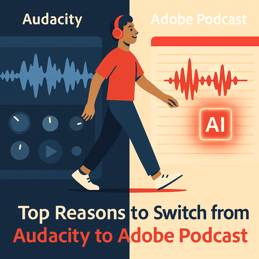 📰 Top Reasons to Switch from Audacity to Adobe&nbsp;Podcast